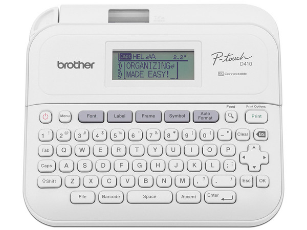 Rotulador Brother P-touch PT-D410, Transferencia Térmica, 180 x 180 DPI, Color Blanco.