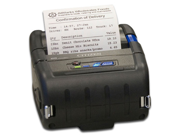 impresora portátil térmica de etiquetas CITIZEN CMP-30II, 203ppp, Bluetooth, USB, Serial.