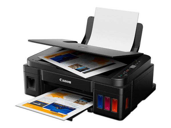Multifuncional a color Canon PIXMA G2110 con Sistema de Tanques de Tinta, Impresora, Copiadora y Escáner, Resolución hasta 4800 x 1200 dpi, Velocidad de Impresión de hasta 5.0 ipm a Color, USB.