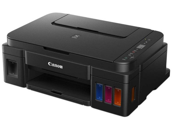 Multifuncional a color Canon PIXMA G2110 con Sistema de Tanques de Tinta, Impresora, Copiadora y Escáner, Resolución hasta 4800 x 1200 dpi, Velocidad de Impresión de hasta 5.0 ipm a Color, USB.