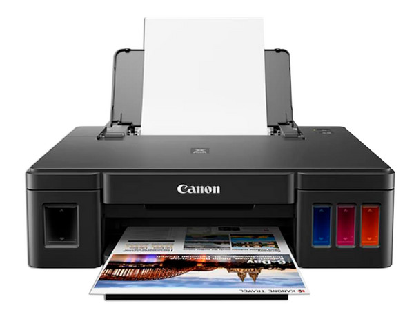 Impresora con Sistema de Tanques de Tinta Canon Pixma G1110, Resolución hasta 4800 x 1200 dpi, USB.