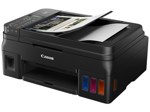 Multifuncional Canon PIXMA G4110, Sistema de Inyección de Tinta, Impresora, Copiadora, Escáner y Fax, Resolución hasta 4800 x 1200 dpi, Wi-Fi.