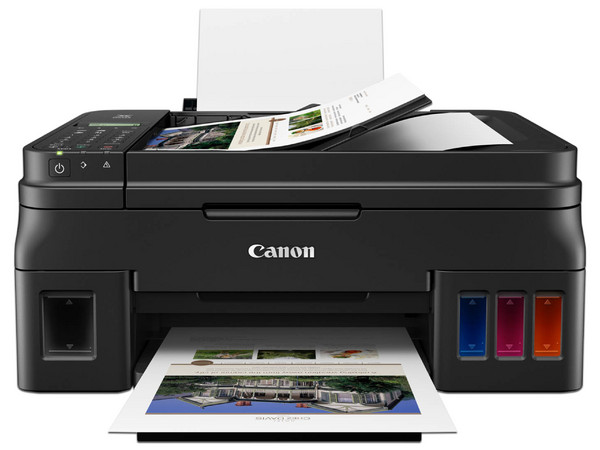 Multifuncional Canon PIXMA G4110, Sistema de Inyección de Tinta, Impresora, Copiadora, Escáner y Fax, Resolución hasta 4800 x 1200 dpi, Wi-Fi.