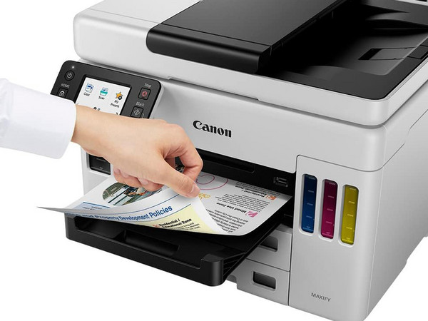 Multifuncional Canon Maxify GX7010 con Sistema de Tanques de Tinta, Impresora, Copiadora, Escáner y Fax, Wi-Fi, Ethernet, USB.