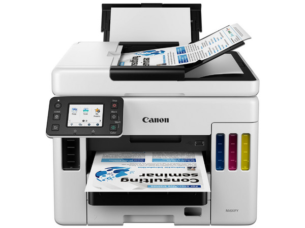 Multifuncional Canon Maxify GX7010 con Sistema de Tanques de Tinta, Impresora, Copiadora, Escáner y Fax, Wi-Fi, Ethernet, USB.