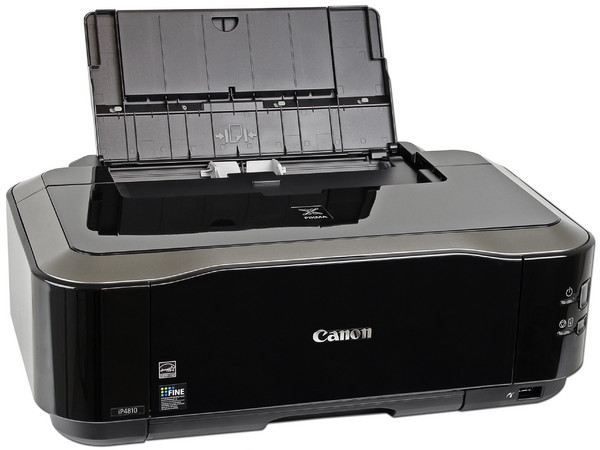 Impresora de Inyección a Color Canon PIXMA iP4810, Resolución hasta 9600 x 2400 dpi. Impresión directa sobre CDs y DVDs 