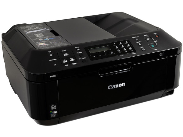 Multifuncional Canon PIXMA MX410, Impresora, Copiadora, Escáner y Fax Wi-Fi 802.11b/g/n, Resolución hasta 4800 x 1200 dpi.