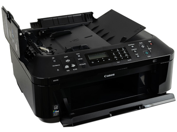 Multifuncional Canon PIXMA MX410, Impresora, Copiadora, Escáner y Fax Wi-Fi 802.11b/g/n, Resolución hasta 4800 x 1200 dpi.
