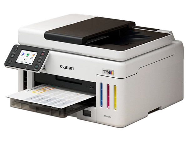 Multifuncional a color Canon Maxify GX6110, Con Sistema de Tanques de Tinta, Resolución máxima de Impresión 600 x 1200 DPI, Velocidad de Impresión a Color de 25 ppm, Impresora, Copiadora y Escáner, USB.