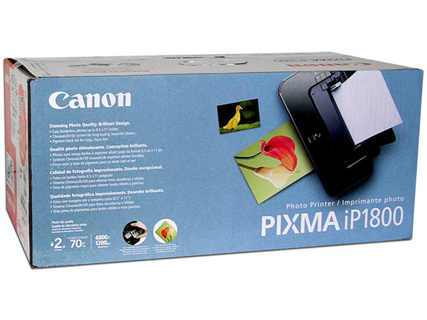 Impresora de Inyección a Color Canon PIXMA iP1800, 4800 x 1200 dpi.