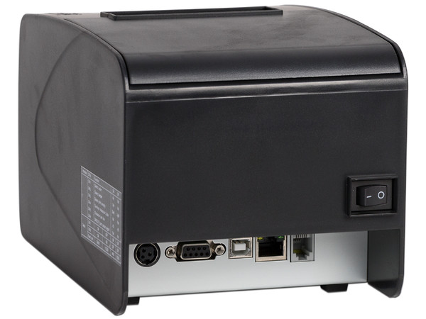 Miniprinter Térmica para tickets EC Line EC-PM-80250 de 80mm, Velocidad de Impresión de 250 mm/s, Cortador de Papel Automático, Ethernet, Interfaz Serial, USB, Color Negro.