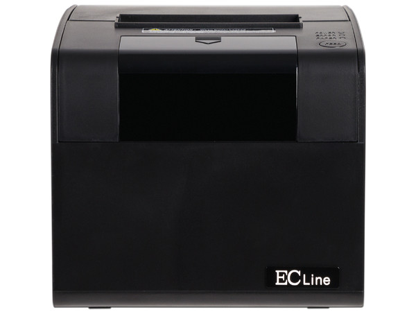 Miniprinter Térmica para tickets EC Line EC-PM-80250 de 80mm, Velocidad de Impresión de 250 mm/s, Cortador de Papel Automático, Ethernet, Interfaz Serial, USB, Color Negro.