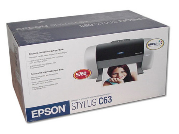 Impresora de Inyección a Color Epson Stylus C63 5760 x 1440 dpi