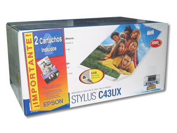 Impresora Stylus C43UX, 12 ppm, Interfase USB