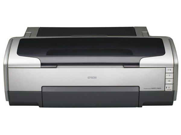 Impresora Epson Stylus Photo R1800, formato grande hasta A3+, 8 Tintas, impresión directa sobre CDs y DVDs imprimibles.