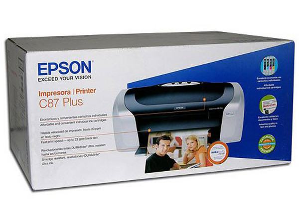 Impresora de Inyección a Color Epson Stylus C87 Plus, 5760 x 1440 dpi.