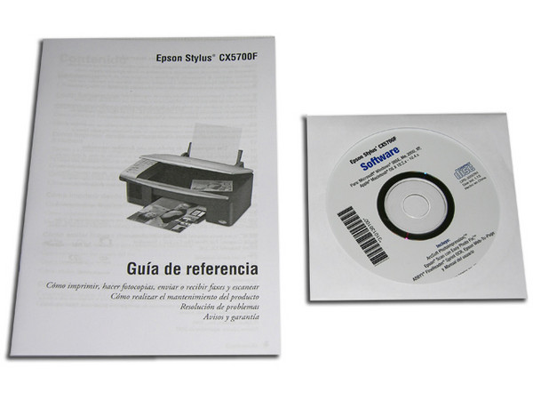 Multifuncional Epson CX5700F, 1200DPI, 20PPM B/N, 19PPM Color. Copiadora/Scanner/Fax