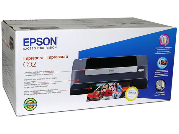 Impresora Epson Stylus C92, Resolución hasta 5760 x 1440 dpi