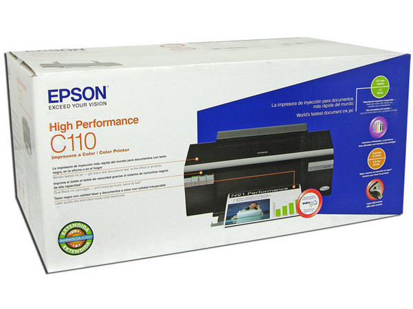 Impresora de Inyección a Color Epson High Performance C110, Resolución hasta 5760 x 1440 dpi