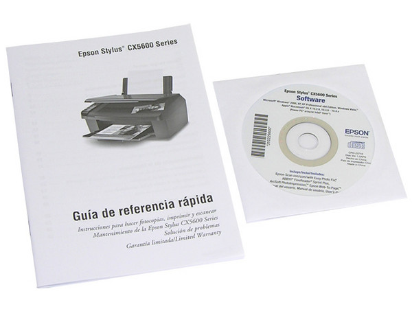 Multifuncional Epson Stylus CX5600 Impresora Copiadora y Escáner, Resolución hasta 5760 x 1440 dpi.