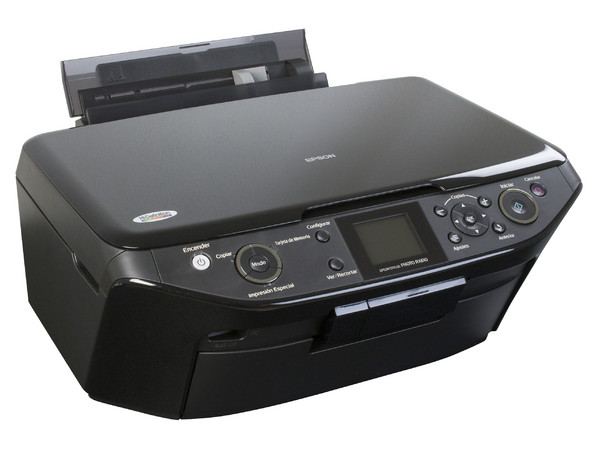 Multifuncional Epson Stylus Photo Ultra Hi-Definition RX610, Impresora, Copiadora y Escáner, Pantalla a Color e impresión directa sobre CDs y DVDs imprimibles.