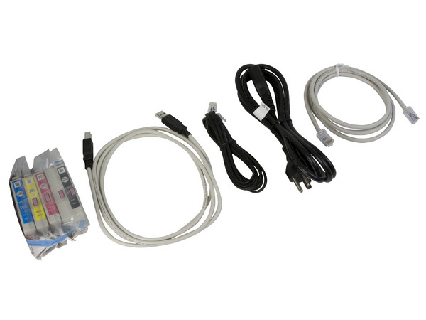 Multifuncional Epson Stylus Office TX600FW incluye Wi-Fi 802.11b/g, Impresora, Copiadora, Escáner y Fax. Resolución hasta 5760 x 1440 dpi.