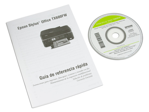 Multifuncional Epson Stylus Office TX600FW incluye Wi-Fi 802.11b/g, Impresora, Copiadora, Escáner y Fax. Resolución hasta 5760 x 1440 dpi.