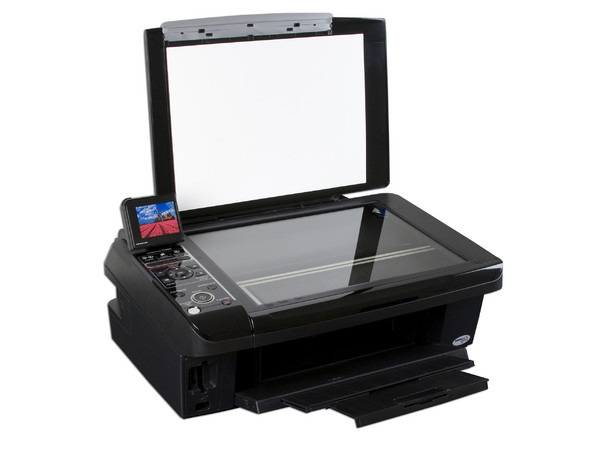 Multifuncional Epson Stylus TX400, Impresora, Copiadora y Escáner, Pantalla a Color, Resolución hasta 5760 x 1440 dpi.