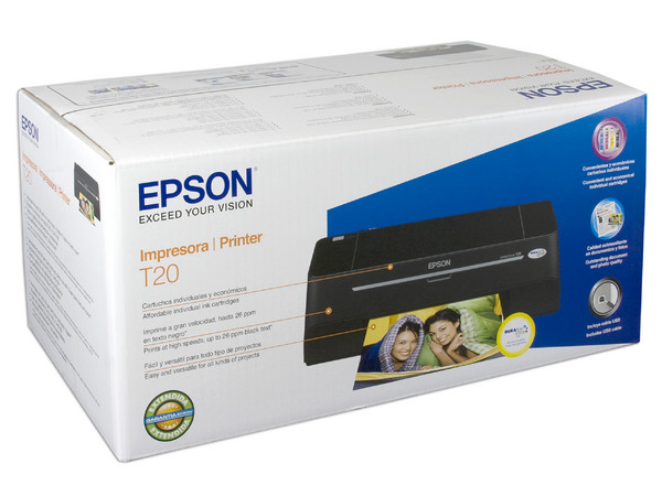 Impresora de Inyección a Color Epson Stylus T20, Resolución hasta 5760 x 1440 dpi