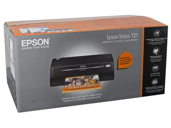 Impresora de Inyección a Color Epson Stylus T21, Resolución hasta 5760 x 1440 dpi