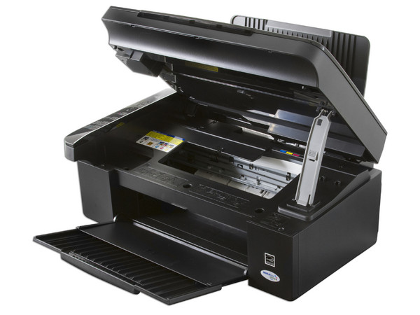 Multifuncional Epson Stylus TX110 Impresora, Copiadora y Escáner, Resolución hasta 5760 x 1440 dpi. Incluye un cartucho negro extra GRATIS!
