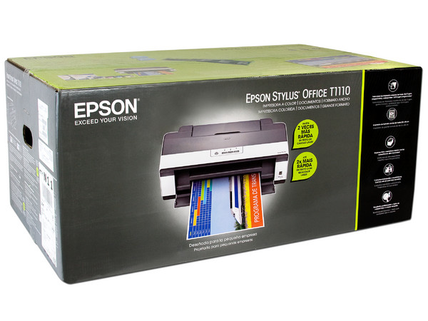 Impresora de Inyección a Color Epson Stylus Office T1110, Resolución hasta 5760 x 1440 dpi.