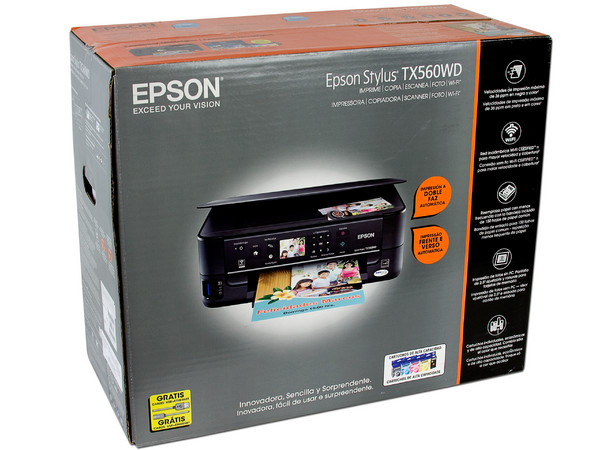 Multifuncional Epson Stylus TX560WD incluye Wi-Fi 802.11b/g/n, Pantalla de 2.5