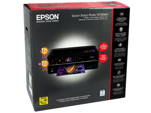 Multifuncional Epson Stylus Photo TX720WD incluye Wi-Fi 802.11b/g/n, Pantalla de 2.5
