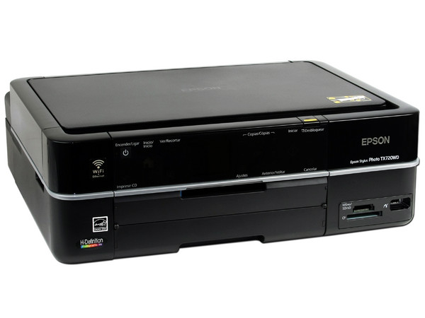 Multifuncional Epson Stylus Photo TX720WD incluye Wi-Fi 802.11b/g/n, Pantalla de 2.5