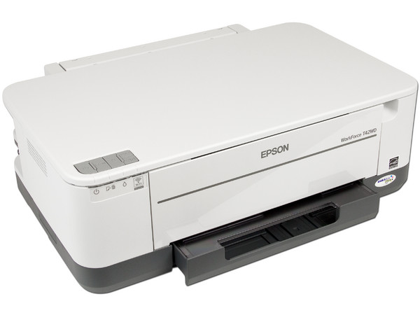 Impresora de Inyección a Color Epson WorkForce T42WD, resolución hasta 5760 x 1440 dpi, max 38ppm, Wifi 802.11b/g/n integrada.