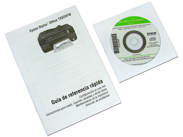 Multifuncional Epson Stylus Office TX525FW incluye Wi-Fi 802.11b/g/n, Impresora, Copiadora, Escáner y Fax. Resolución hasta 5760 x 1440 dpi.