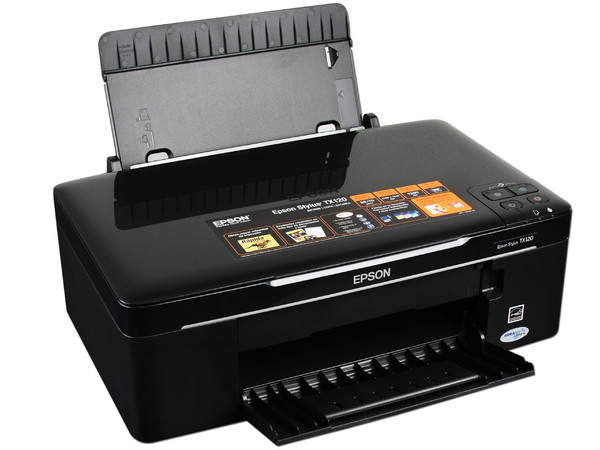 Multifuncional Epson Stylus TX120, Impresora, Copiadora y Escáner, Resolución hasta 5760 x 1440 dpi.