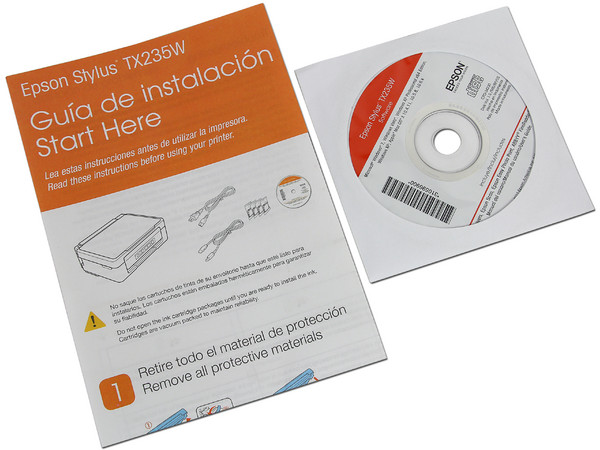 Multifuncional Epson Stylus TX235W, Impresora, Copiadora y Escáner, Wi-Fi 802.11b/g/n, USB.