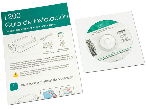 Multifuncional Epson L200, Impresora, Copiadora y Escáner, Resolución hasta 5760 x 1440 dpi.