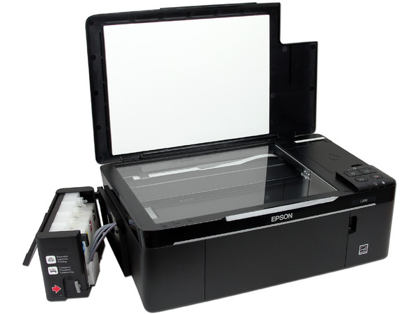 Multifuncional Epson L200, Impresora, Copiadora y Escáner, Resolución hasta 5760 x 1440 dpi.