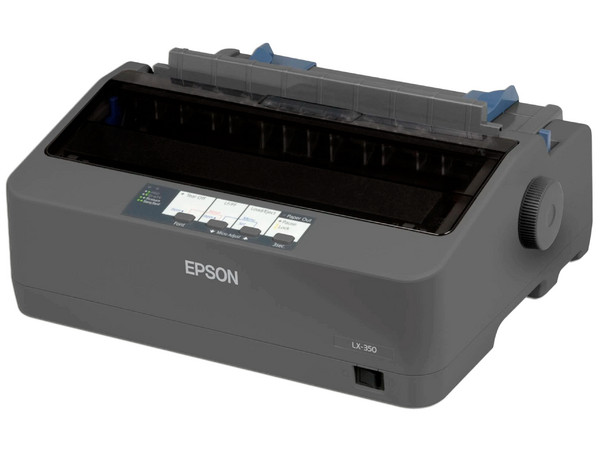 Impresora de Matriz de Puntos EPSON LX-350 de 9 agujas, hasta 390 cps, Paralelo, Serial, USB.