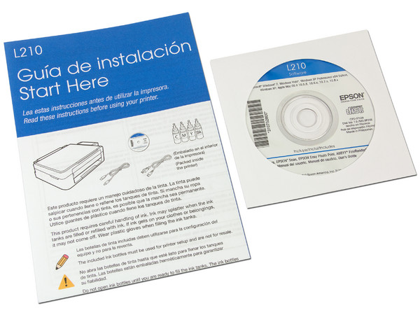 Multifuncional Epson EcoTank L210, Impresora, Copiadora y Escáner, con sistema de Tanque de Tinta.