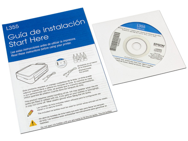 Multifuncional Epson EcoTank L355, Impresora, Copiadora y Escáner, Wi-Fi, sistema de tanque de tinta.