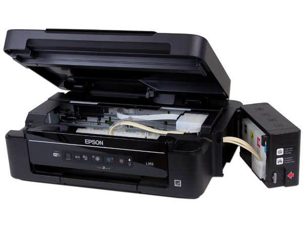 Multifuncional Epson EcoTank L355, Impresora, Copiadora y Escáner, Wi-Fi, sistema de tanque de tinta.