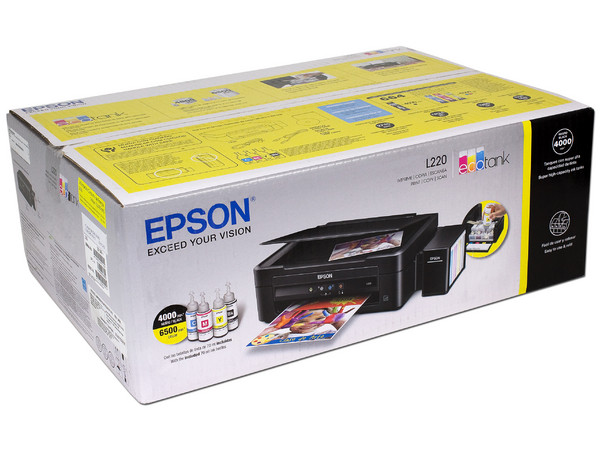 Multifuncional Epson EcoTank L220, Impresora, Copiadora y Escáner, con Sistema de Tanques de Tinta, USB.