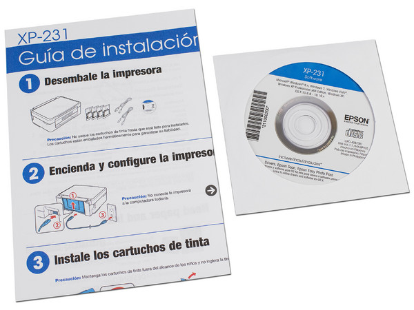 Multifuncional de Inyección Epson Expression XP-231, Impresora, Copiadora y Escáner, Wi-Fi, USB.