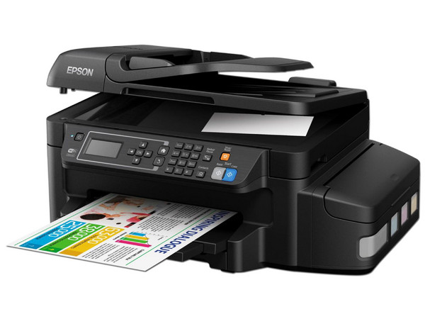 Multifuncional de Inyección Epson EcoTank L656, Impresora, Copiadora, Escáner y Fax, Sistema de Tanques de Tinta, Wi-Fi, Ethernet, USB.