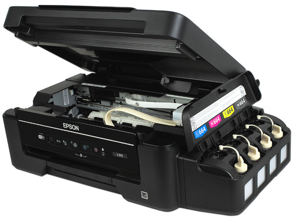 Multifuncional Epson EcoTank L375, Impresora, Copiadora y Escáner, Sistema de Tanques de Tinta, Wi-Fi, USB.