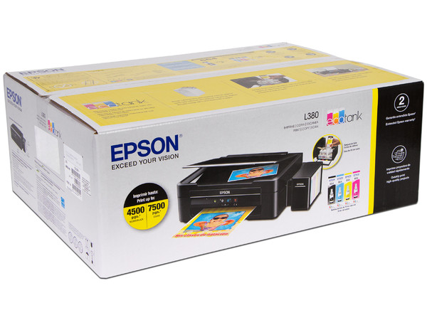 Multifuncional Epson EcoTank L380, Impresora, Copiadora y Escáner, Sistema de Tanques de Tinta, USB.